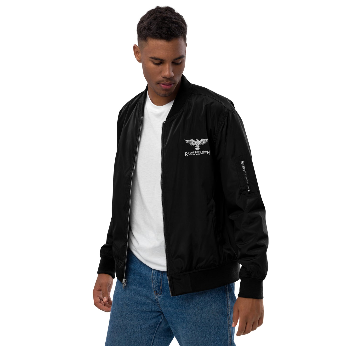 Roberto Raymon | Embroidered Logo | Bomber Jacket