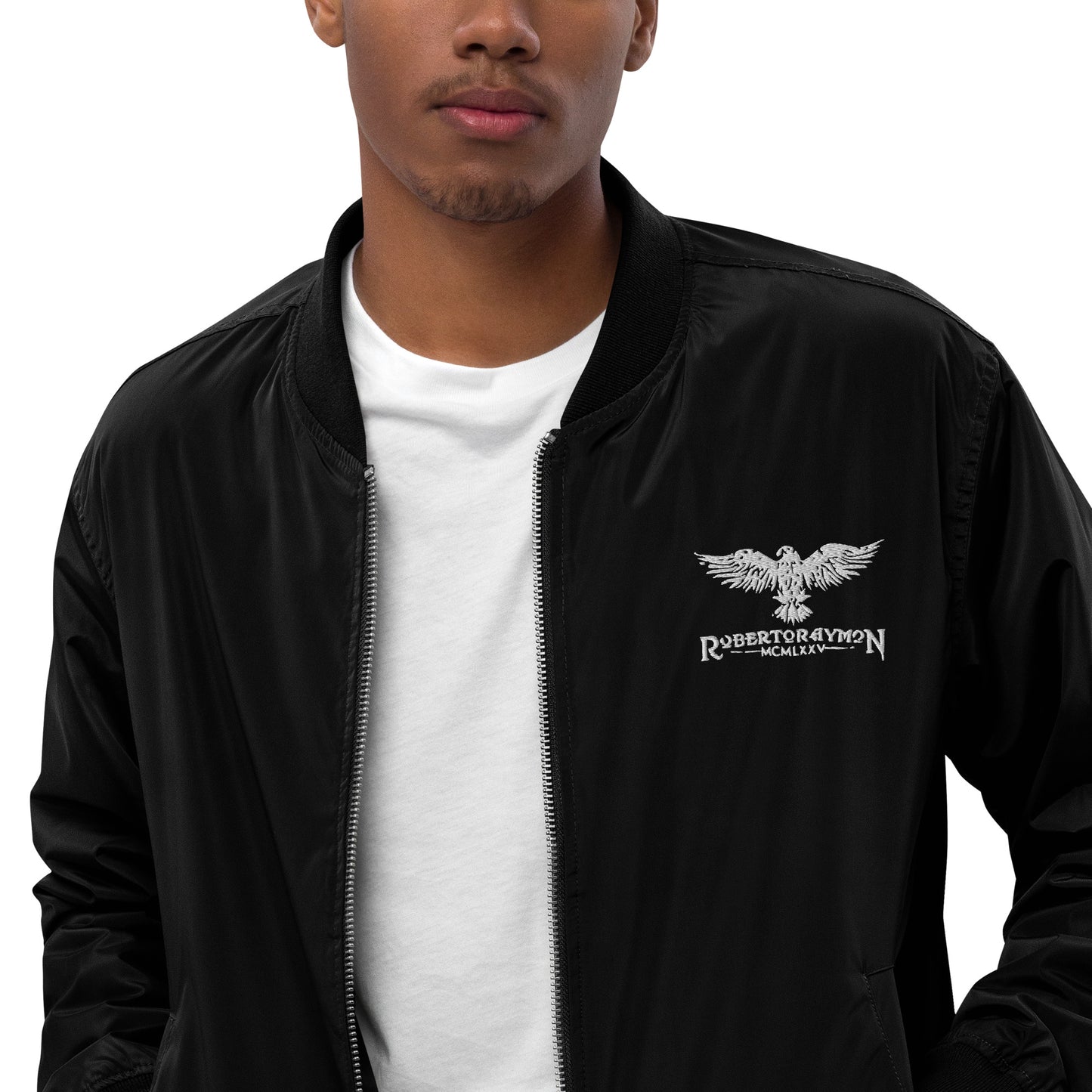 Roberto Raymon | Embroidered Logo | Bomber Jacket