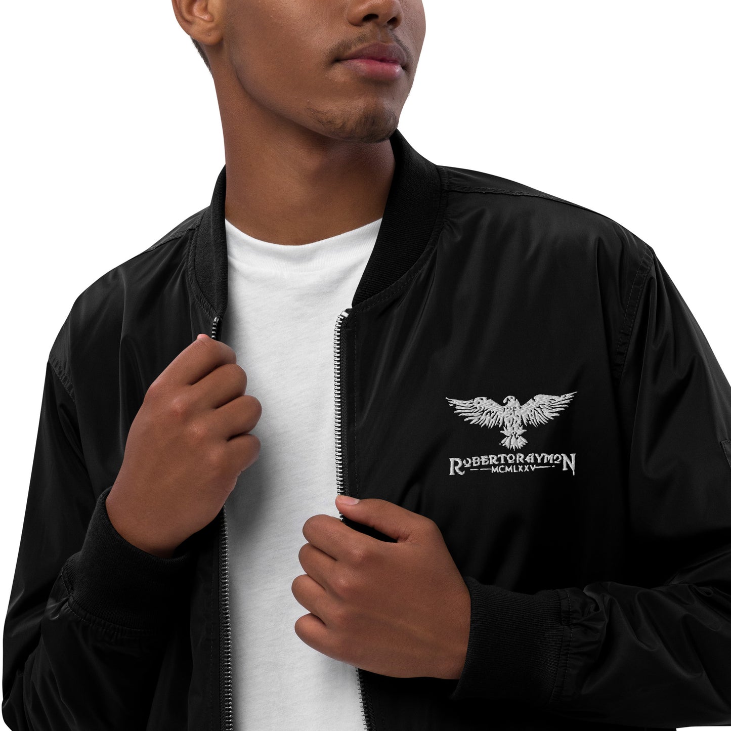 Roberto Raymon | Embroidered Logo | Bomber Jacket