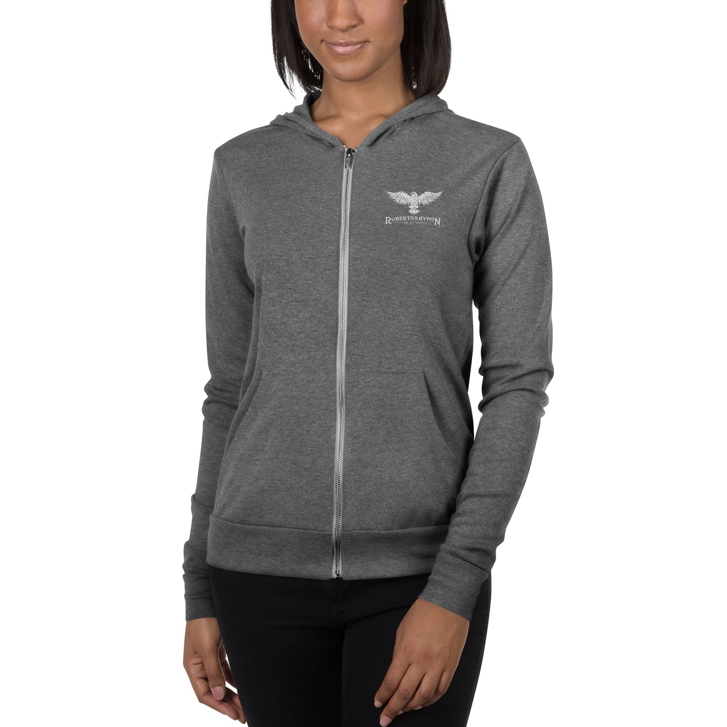 Roberto Raymon | Ebroidered Logo | Unisex Zip Hoodie