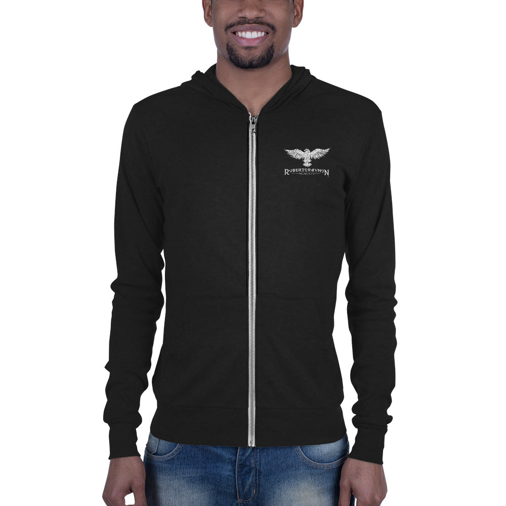 Roberto Raymon | Ebroidered Logo | Unisex Zip Hoodie