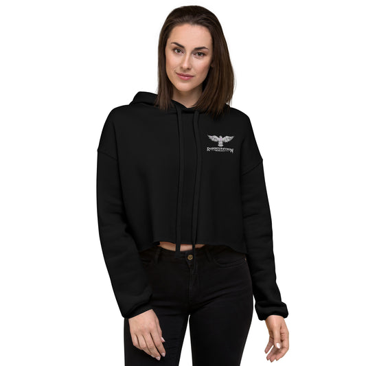 Roberto Raymon | Embroidered Logo | Crop Hoodie