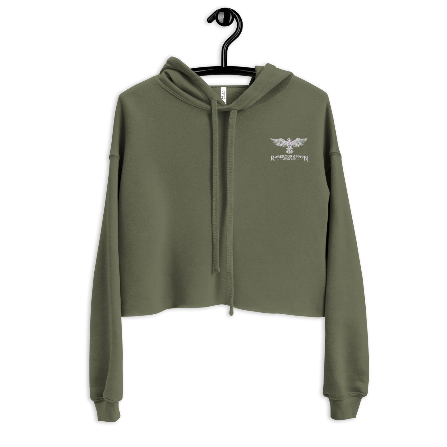 Roberto Raymon | Embroidered Logo | Crop Hoodie