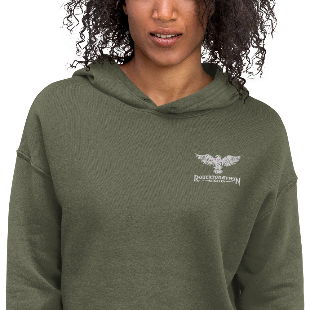 Roberto Raymon | Embroidered Logo | Crop Hoodie